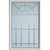 V-Groove 1/2 Lite Decorative Glass