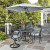 Largo 5PC Dining Set w/ Umbrella and Cushions