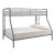 Twin Over Full Bunkbed; Silver