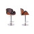 Tango Gas Lift Stool Walnut