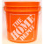 8L/2 Gallon Orange Home Depot Logo'ed Bucket