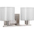 Invite Collection 2-light Brushed Nickel Bath Light
