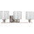 Invite Collection 3-light Brushed Nickel Bath Light