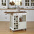 Danville Kitchen Cart White Finish