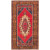 Hand-knotted Anatolian Vintage Dark Navy Red Rug - 4 Ft. 10 In. x 8 Ft. 7 In.