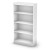 Axess Collection 4-Shelf Bookcase Pure White