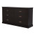 Gloria 6-Drawer Double Dresser; Chocolate