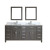 Kalize 75 French Gray / Solid Surface Carrera Ensemble with Mirror and Faucet