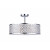 Hampton Bay LUCIANA 3 Light Chrome Semi-Flush Mount With Crystal