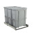14.375 X 23.125 X 17.56 In-Cabinet Triple Soft-Close Bottom-Mount 20 Qt. Pull-Out Trash Can