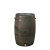 RTS Home Accents Flat Back 50 USG Rain Barrel w/ Brass Spigot - Mud