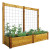 Raised Garden Bed with Trellis Kit Safe Finish 34x95x80 - 15''D