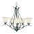 Nickel Nested 5 Light Chandelier