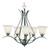 Nickel Nested 5 Light Chandelier