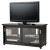 4-Shelf TV Console With Sliding Doors In Espresso