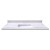 49 In. W x 22 In. D Montreal Italian White Vanity Top with Undermount Wave Bowl