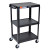 Steel Adjustable Height AV Cart - 3 shelves 25x19x22