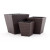 Set of 3 Square Wicker Planters