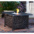 Rectangle Outdoor Propane Firepit Table