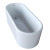 PureCut 28 x 67 Oval Acrylic Freestanding Bathtub