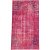 Hand-knotted Anatolian Overdyed Dark Pink Rug - 4 Ft. 2 In. x 7 Ft. 6 In.