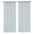 Karma faux cotton grommet curtain pair 54x95'' in Silver