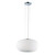 Pop Collection 2-Light Chrome & White Pendant