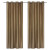 Silkana faux silk grommet curtain pair 56x88'' in Camel