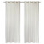 Silkana faux silk grommet curtain pair 56x88'' in Ivory