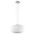 Pop Collection 3-Light Chrome & White Pendant