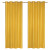 Silkana faux silk grommet curtain pair 56x88'' in Pineapple Yellow