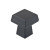 Contemporary Metal Knob - Matte Black - 30 Mm Dia.