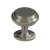 Contemporary Metal Knob - Brushed Nickel - 31 Mm Dia.