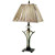 Trillium Collection 1-Light Antique Bronze Table Lamp