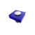 Contemporary Plastic Knob - Blue; Plastic - 30 Mm Dia.