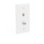 Dual Phone/Coaxial Wall Plate