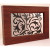 Wired+Wireless Door Chime Wood Look With Decorative Metal Scrollwork