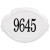 Floral Aluminum Address Plaque; White