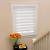 Home Decorators Collection 72 in x72in White Zebra Layered Roller Shades