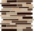 Salerno Interlocking 12 in. x 12 in. x 6 mm Glass Stone Mesh-Mounted Mosaic Tile