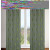 Floral Jacquard 2-Piece Tania Grommet Curtain Panel Set 54&#148;x95&#148;; grey/chartreuse green