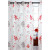 Blossom burnout leaf grommet curtain pair 52x95'' in Brown/Red