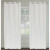 Maestro 'linen like' grommet curtain pair 54x95'' in Decorator's White