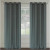 Maestro 'linen like' grommet curtain pair 54x95'' in Grey