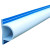 Heavy ''D'' DESIGNER Profile; 24 feet/carton; White and Blue