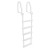 5 Step Flip-Up  Galvalume Dock Ladder; White