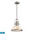 Chadwick 1-Light Pendant Satin Nickel And Cappa Shell - LED