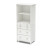 Little Smileys Shelving Unit with Drawers; Pure White