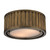 Linden Collection 2 Light Flush Mount In Aged Brass