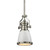 Chadwick 1 Light Pendant In Gloss White/Satin Nickel